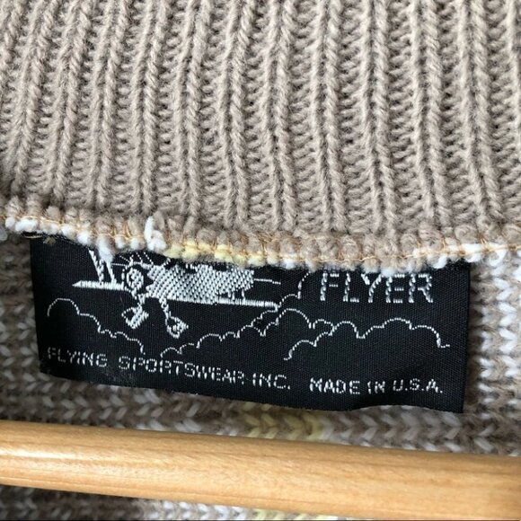 Vintage Flying  Sportswear Inc. Funky Pattern Sweater - Picture 3 of 5